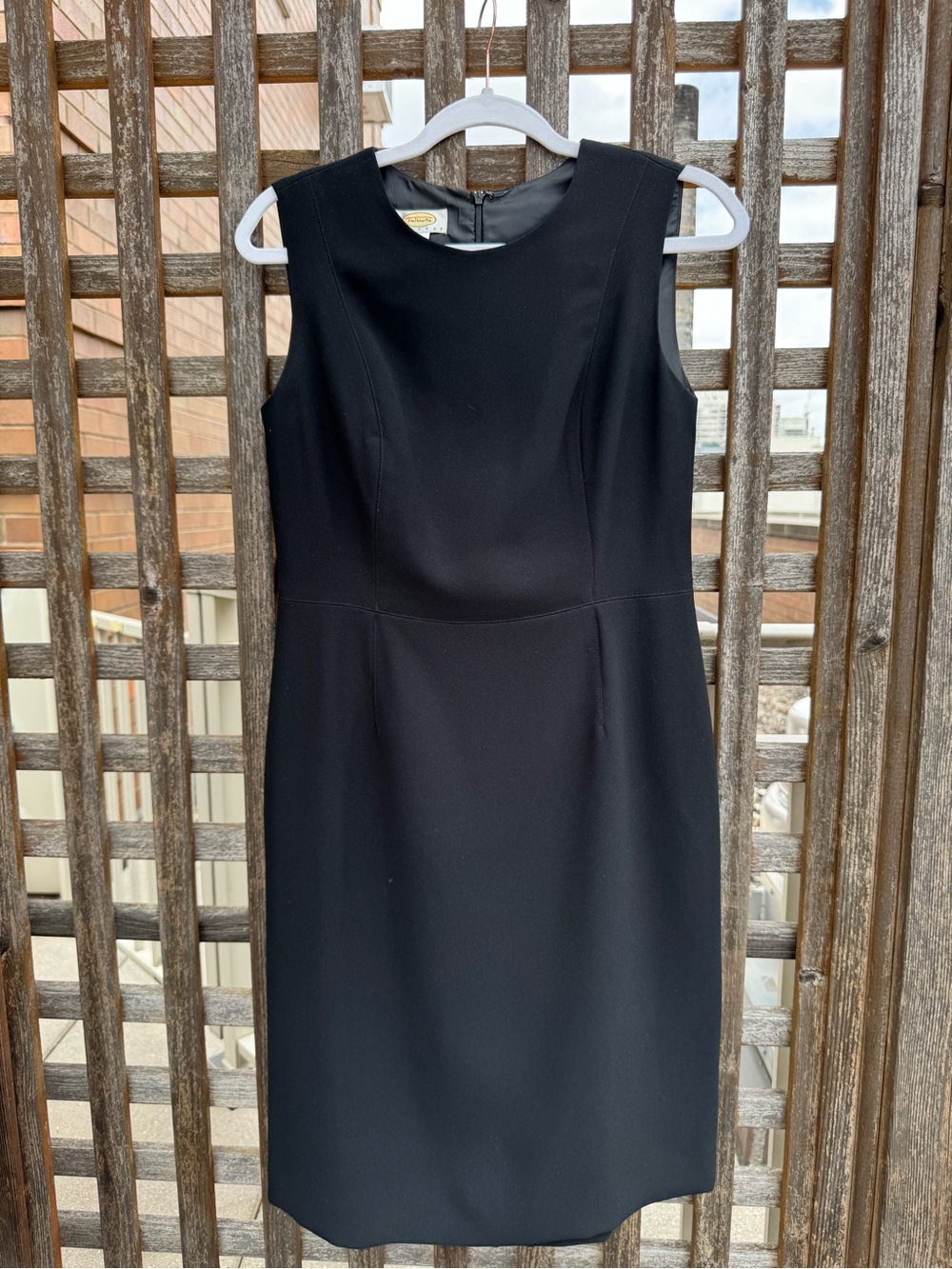 Talbots Black Sleeveless knee-length Dress